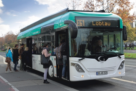 Seit Februar dieses Jahres fährt der EDDA-Bus auf einer neuen, 20 Kilometer langen Strecke. © Fraunhofer IVI